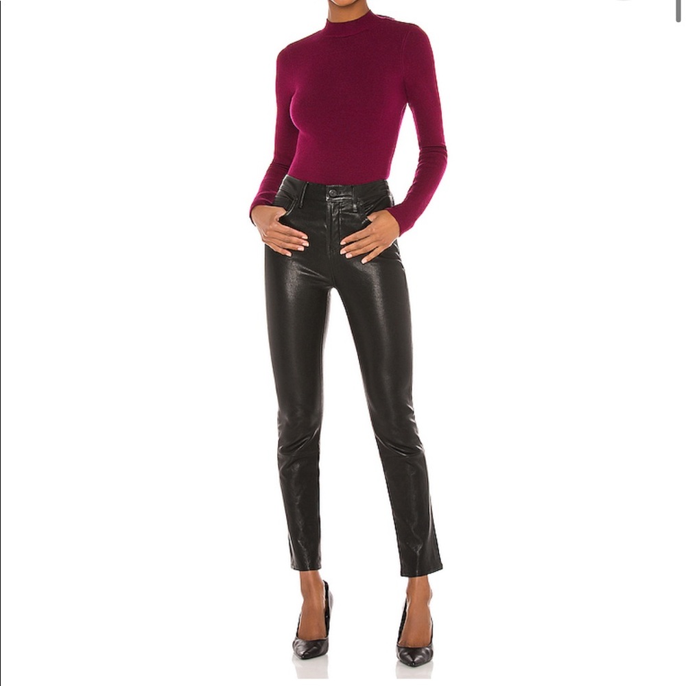 Mock neck NBD Sweater in Burgundy